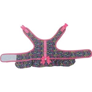 Vibrant Life Dog Harness Size M Navy Blue Pink